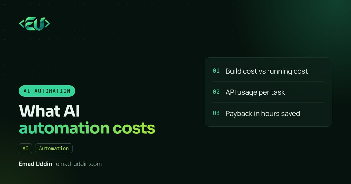 How Much Does AI Automation Cost? What You're Really Paying For