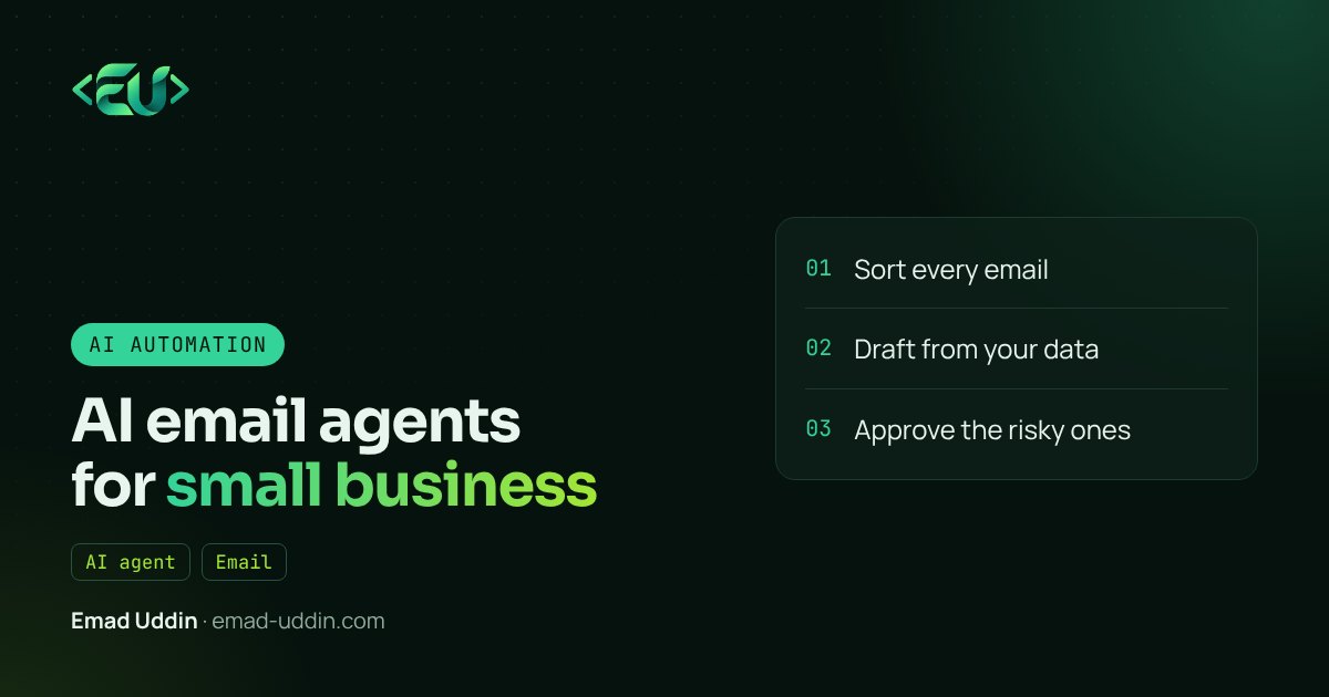 AI Email Agents for Small Businesses: How They Cut Support Time Without Losing the Human Touch